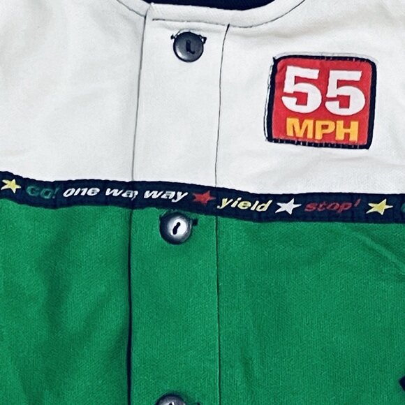 Vtg Small Steps Baby Clothes Color Block 3 Piece Set Car Theme 24 Months Boy - Picture 4 of 14